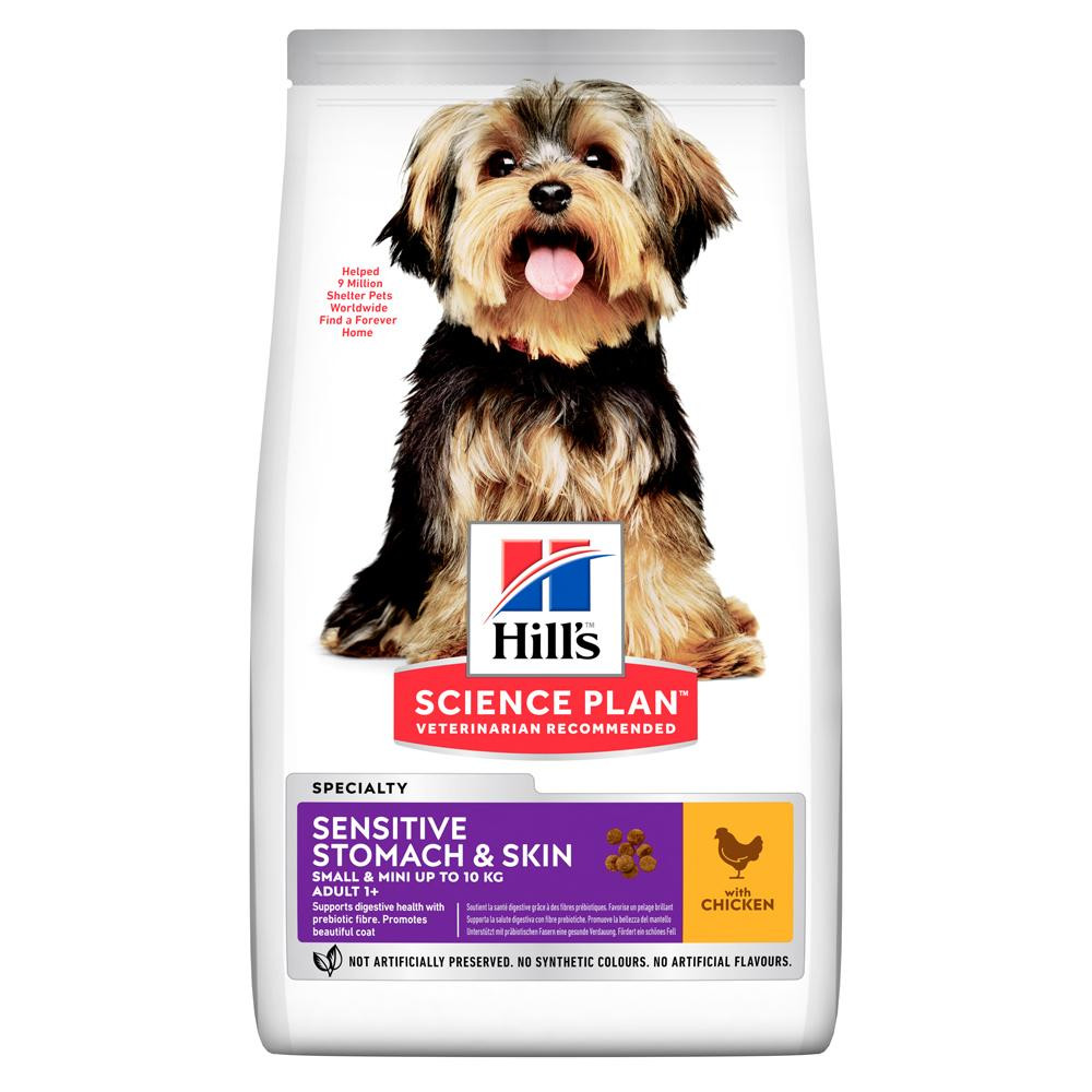 Hill's Science Plan Adult Small & Mini Sensitive Stomach & Skin Chicken 1,5 кг (604247) - зображення 1