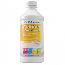 Earth's Creation Calcium Drink with Vitamins D, K & C 473 ml /32 servings/ Orange