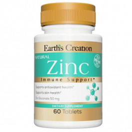   Earth's Creation Zinc Gluconate 50 mg 60 tabs