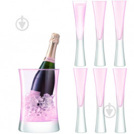 LSA Набір келихів для шампанського MOYA + відро для льоду 170 мл 7 шт. (5012548550348)