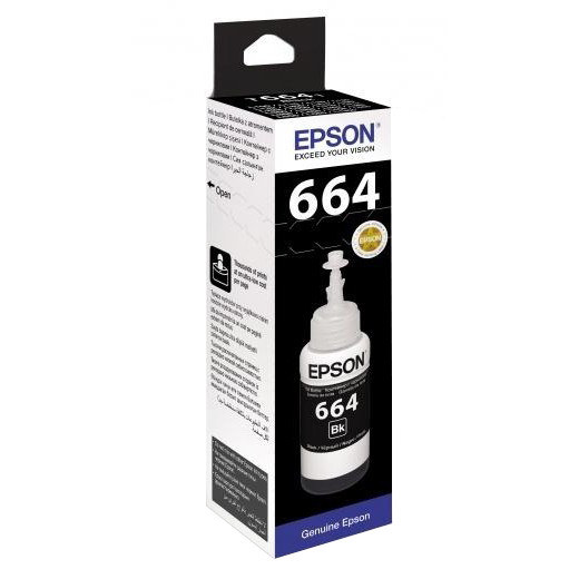 Epson C13T66414A Black для Epson L312, L350, L355, L362, L366, L456, L550, L555, L1300 - зображення 1