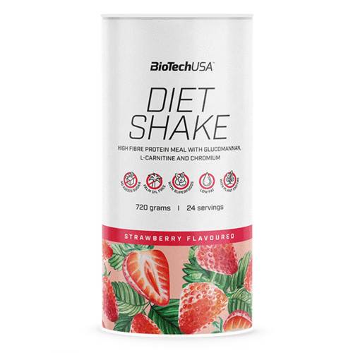 BiotechUSA Diet Shake 720 g /24 servings/ Strawberry - зображення 1