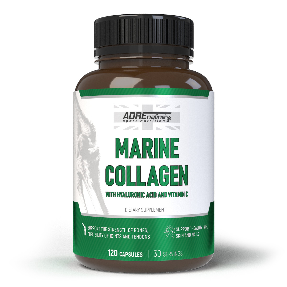 Adrenaline Sport Nutrition Marine Collagen 120 caps /30 servings/ - зображення 1