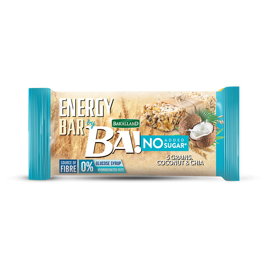 Bakalland BA! Energy Bar 30 g Coconut Chia - зображення 1