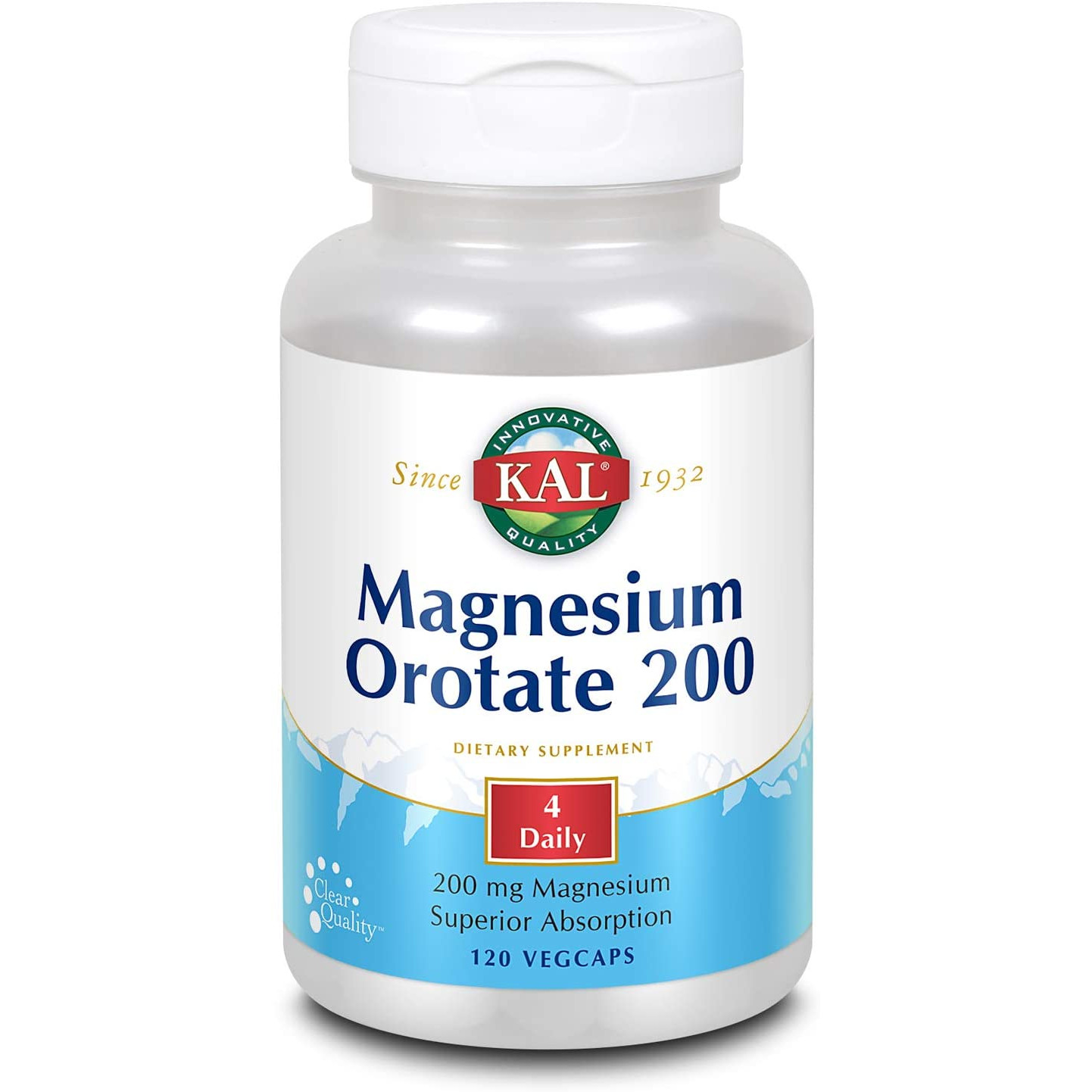 KAL Magnesium Orotate 200 mg 120 tabs /30 servings/ - зображення 1