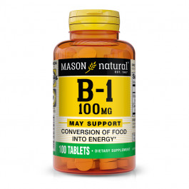 Mason Natural Vitamin B-1 100 mg 100 tabs