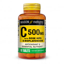   Mason Natural Vitamin C 500 mg With Rose Hips and Bioflavonoids 90 tabs