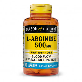 Mason Natural L-Arginine 500 mg 60 caps