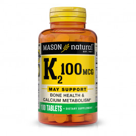 Mason Natural Vitamin K2 100 mcg 100 tabs