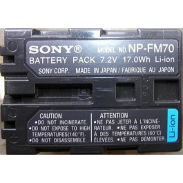  Аккумулятор типа Sony NP-FM70