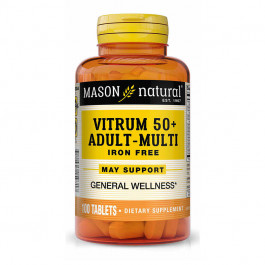 Mason Natural Vitrum 50+ Adult-Multi Iron Free 100 tabs