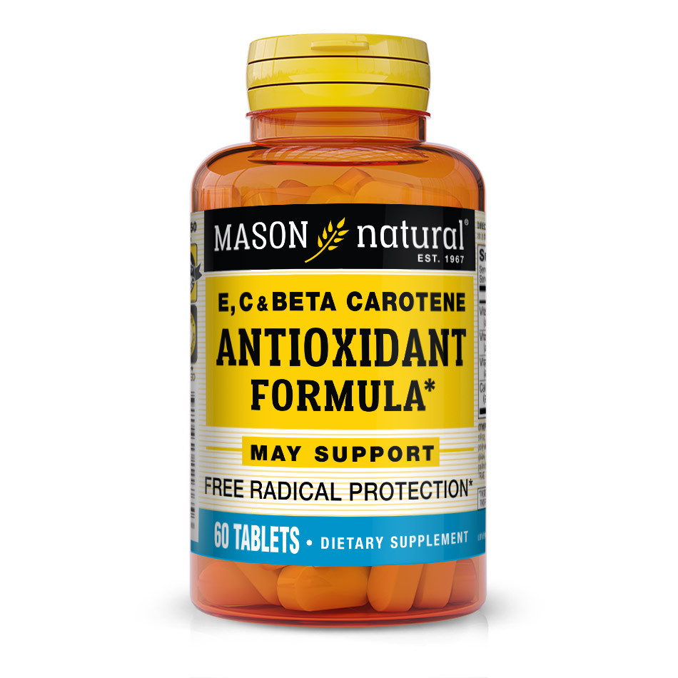 Mason Natural Vitamin E, C & Beta Carotene Antioxidant Formula 60 tabs /30 servings/ - зображення 1
