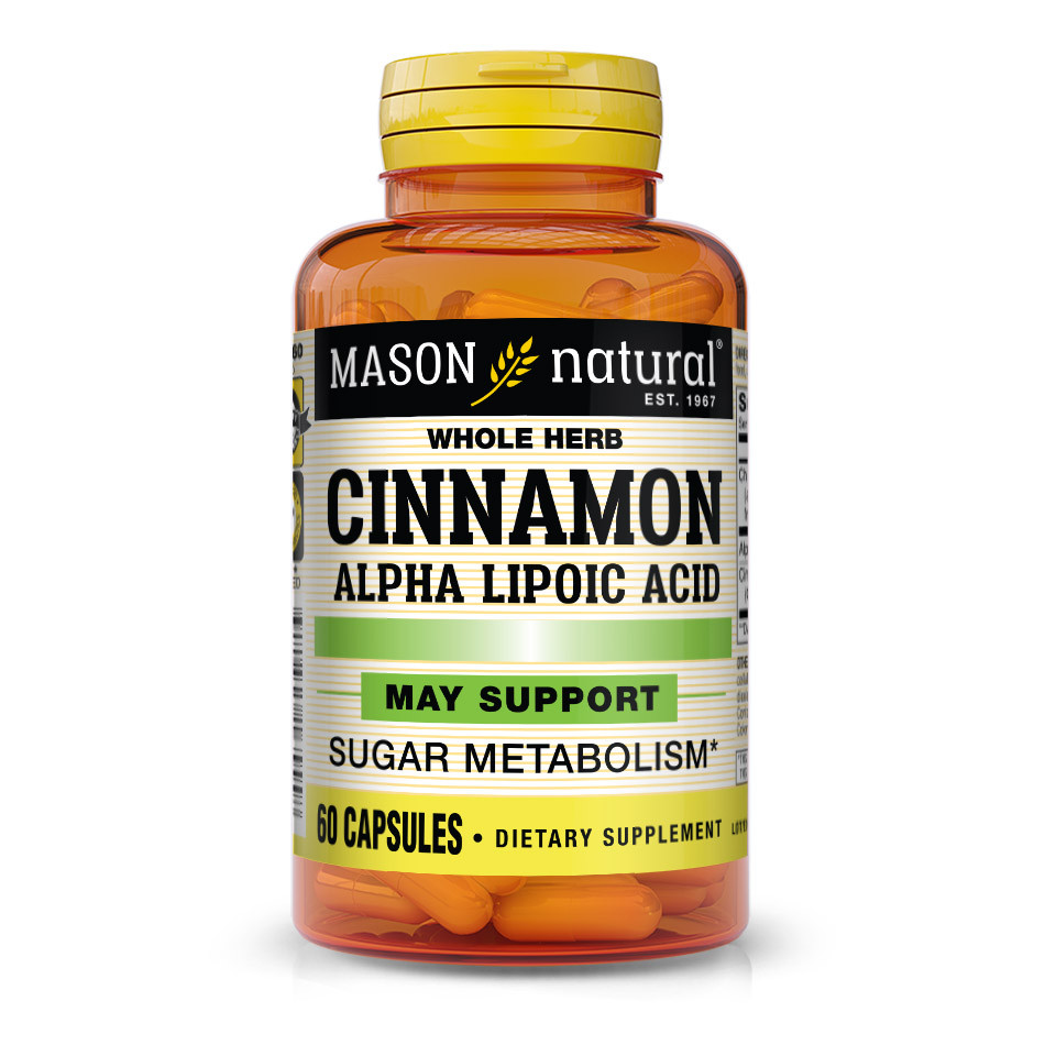 Mason Natural Cinnamon Alpha Lipoic Acid 60 caps - зображення 1