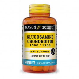 Mason Natural Glucosamine Chondroitin 1500/1200 60 tabs /30 servings/