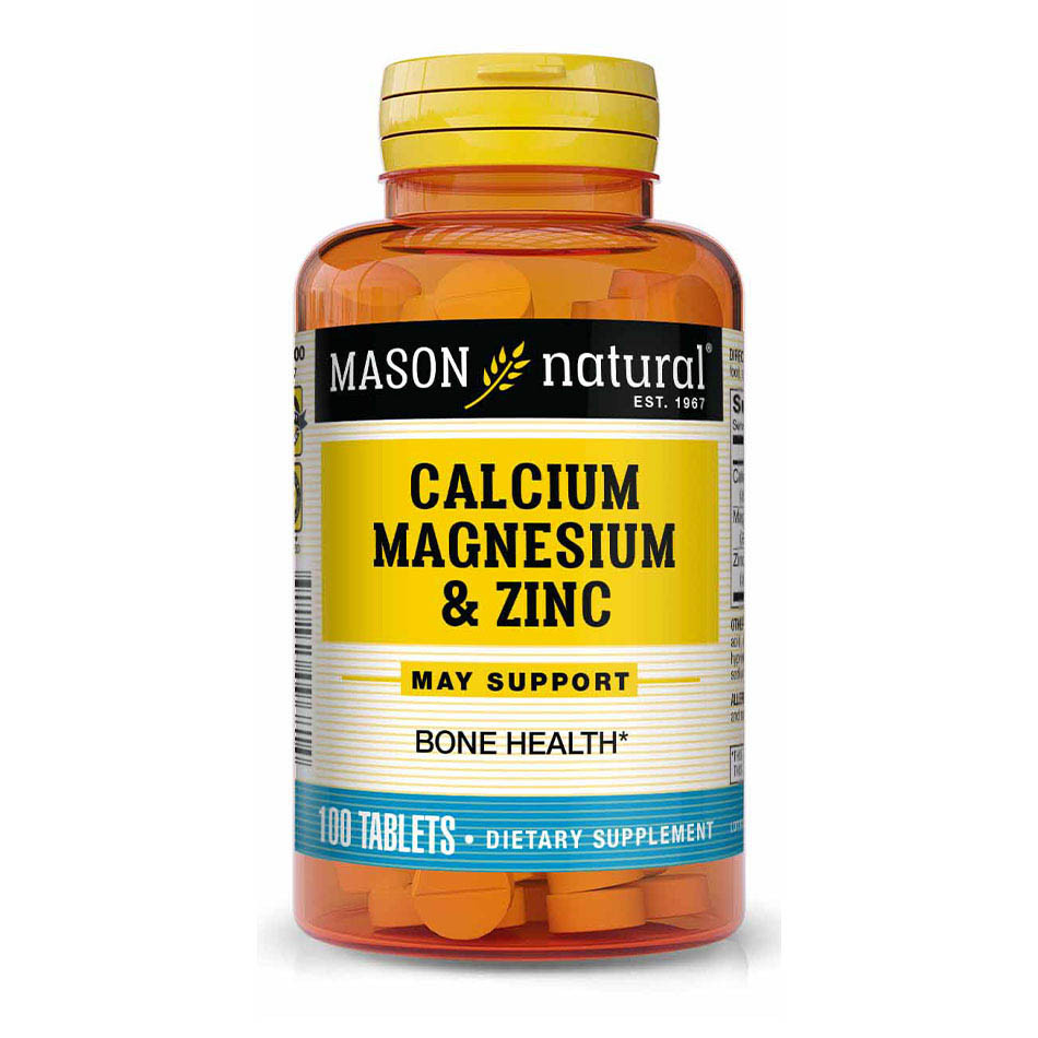 Mason Natural Calcium Magnesium & Zinc 100 tabs - зображення 1
