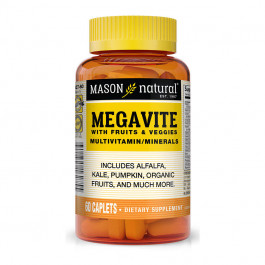 Mason Natural Megavite With Fruits & Veggies Multivitamin/Minerals 60 tabs