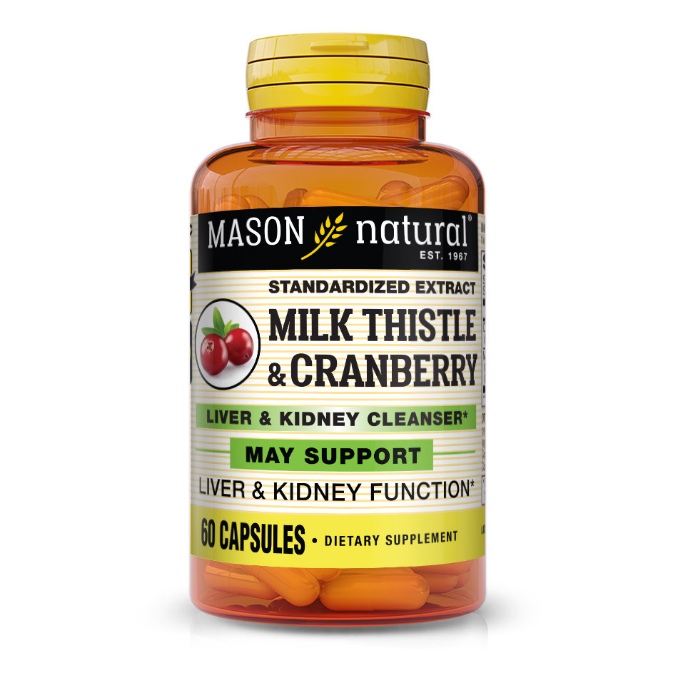 Mason Natural Milk Thistle/ Cranberry 60 caps - зображення 1