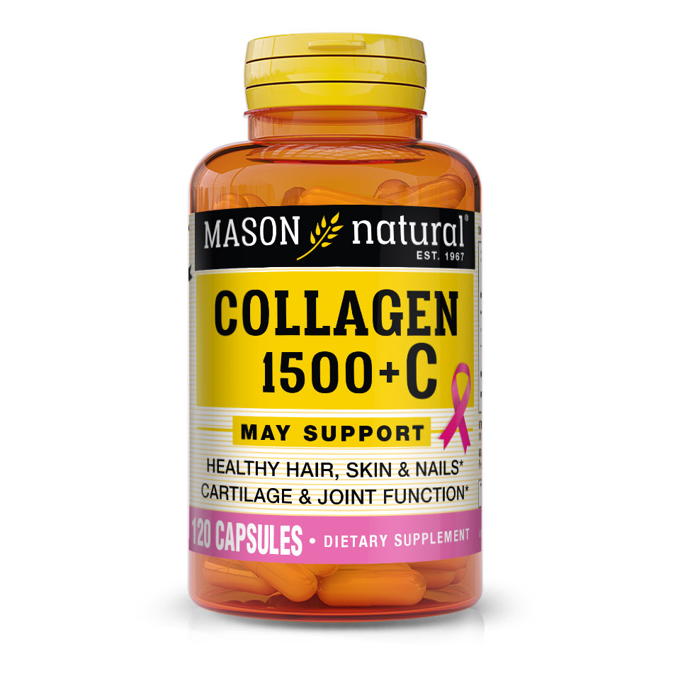 Mason Natural Collagen 1500 + Vitamin C 120 caps /40 servings/ - зображення 1