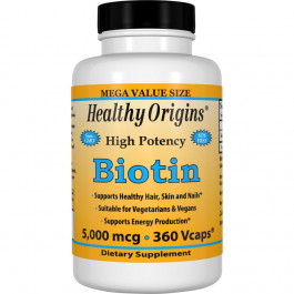 Healthy Origins Biotin /Vitamin B7/ 5,000 mcg 360 caps