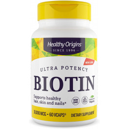Healthy Origins Biotin /Vitamin B7/ 10,000 mcg 60 caps