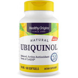 Healthy Origins Ubiquinol 50 mg /Active form of CoQ10/ 60 softgels