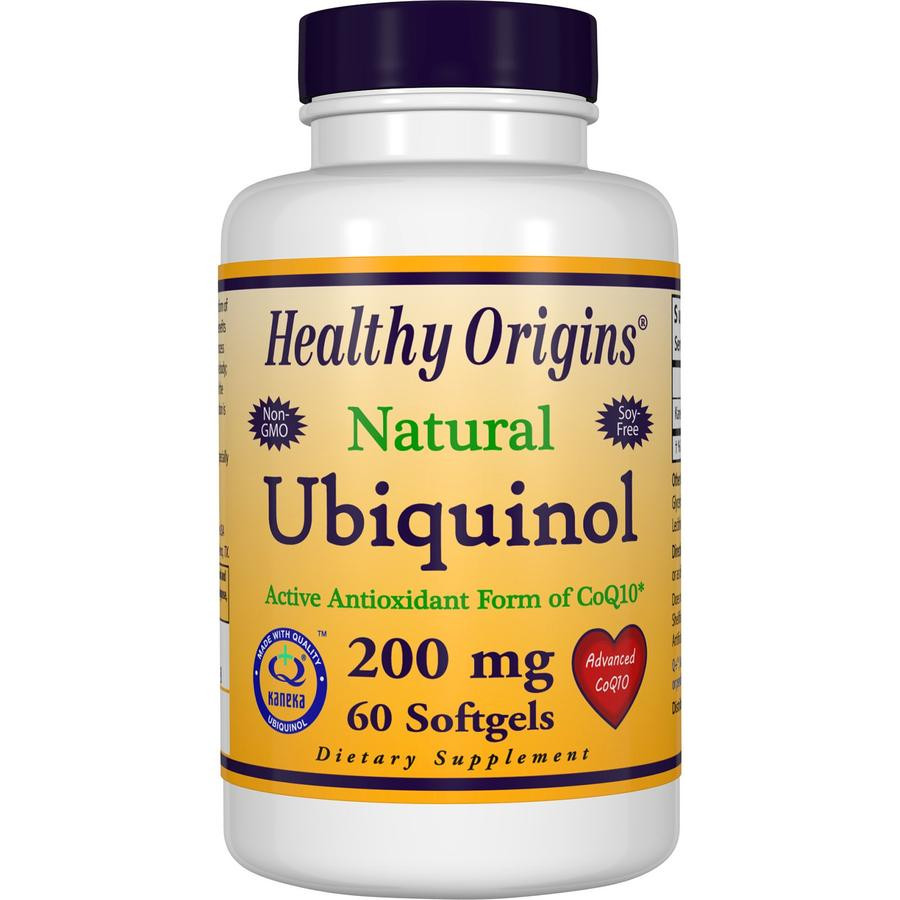 Healthy Origins Ubiquinol 200 mg /Active form of CoQ10/ 60 softgels - зображення 1