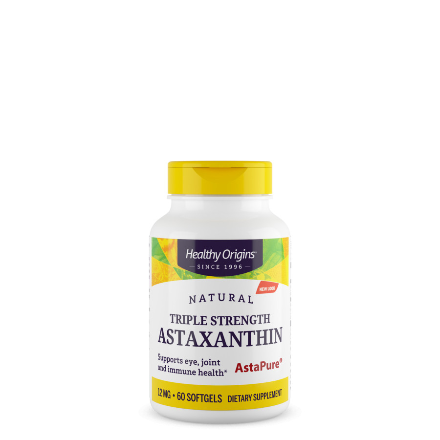 Healthy Origins Astaxanthin Triple Strength 12 mg 60 softgels - зображення 1