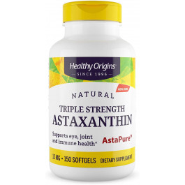   Healthy Origins Astaxanthin Triple Strength 12 mg 150 softgels