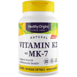 Healthy Origins Vitamin K2 as MK-7 100 mcg 60 softgels