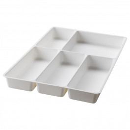 IKEA STODJA лоток для столовых приборов, белый (501.772.23)