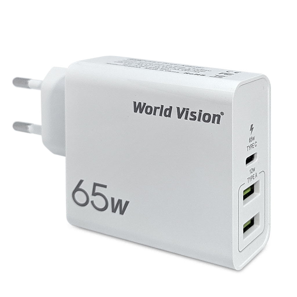 World Vision 65W PD Charger (PD653A) - зображення 1