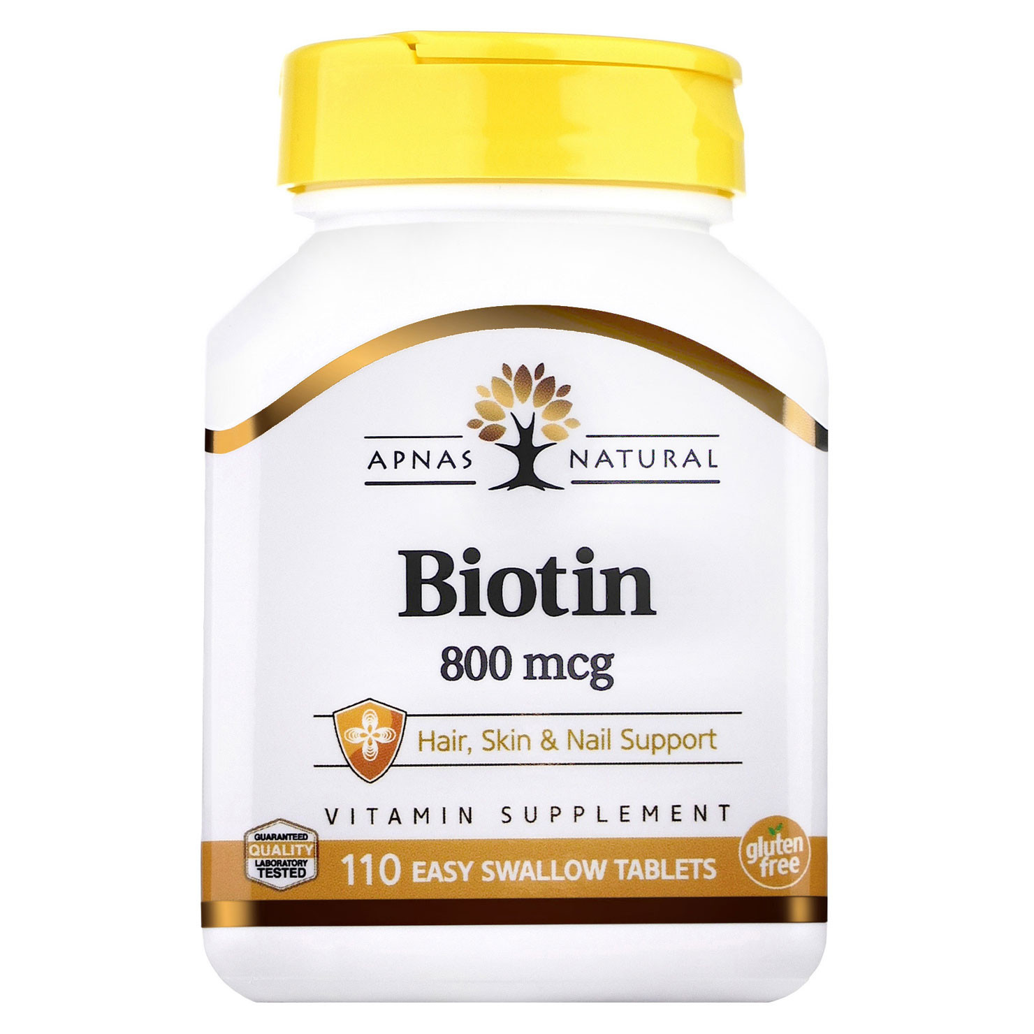 Apnas Natural Biotin 800 mcg 110 tabs - зображення 1