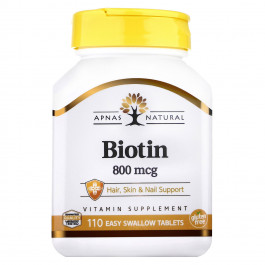 Apnas Natural Biotin 800 mcg 110 tabs