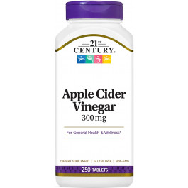   21st Century Apple Cider Vinegar 300 mg 250 tabs