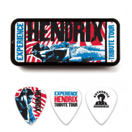 Dunlop Медиаторы Jimi Hendrix Tribute Tour Medium, в металлическом кейсе (12 шт)