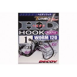 Decoy HD Hook Masubari Worm120 №1 (5pcs)