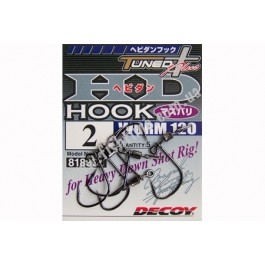 Decoy HD Hook Masubari Worm120 №2 (5pcs)
