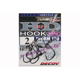   Decoy HD Hook Masubari Worm120 №2 (5pcs)