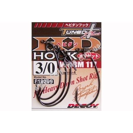 Decoy HD Hook Offset Worm117 №3/0 (4pcs) - зображення 1