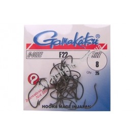   Gamakatsu F22 Black №008 (25pcs)