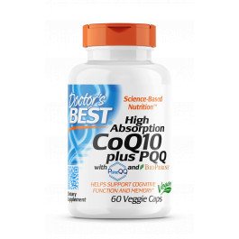 Doctor's Best High Absorption CoQ10 100 mg + PPQ 20 mg 60 caps