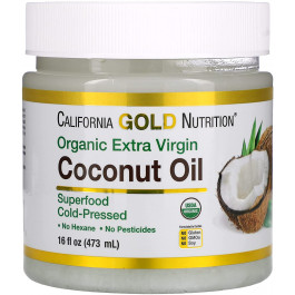   California Gold Nutrition Organic Extra Virgin Coconut Oil 473 ml /32 servings/ Unflavored