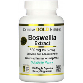   California Gold Nutrition Boswellia Extract 500 mg 120 caps /60 servings/