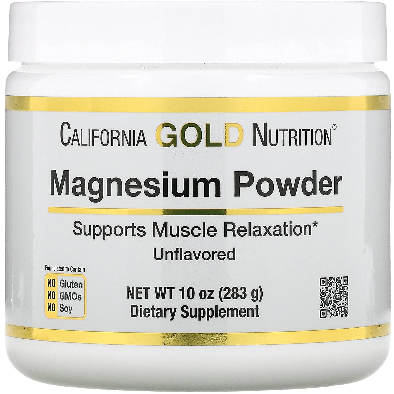 California Gold Nutrition Magnesium Powder Beverage 283 g /113 servings/ Unflavored - зображення 1