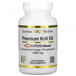   California Gold Nutrition SUPERBABoost Premium Krill Oil 1000 mg 60 softgels