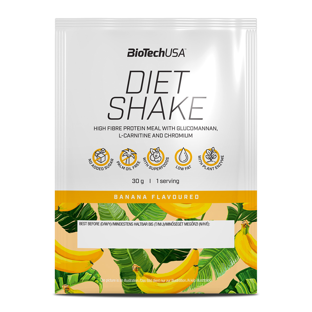 BiotechUSA Diet Shake 30 g /sample/ Banana - зображення 1