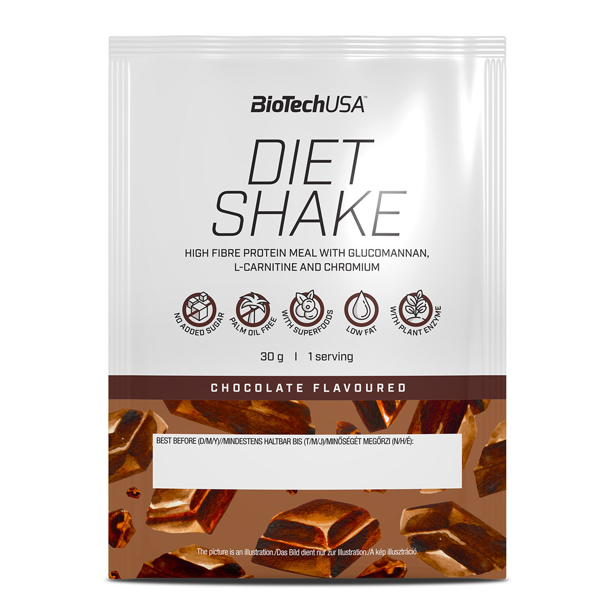 BiotechUSA Diet Shake 30 g /sample/ Chocolate - зображення 1