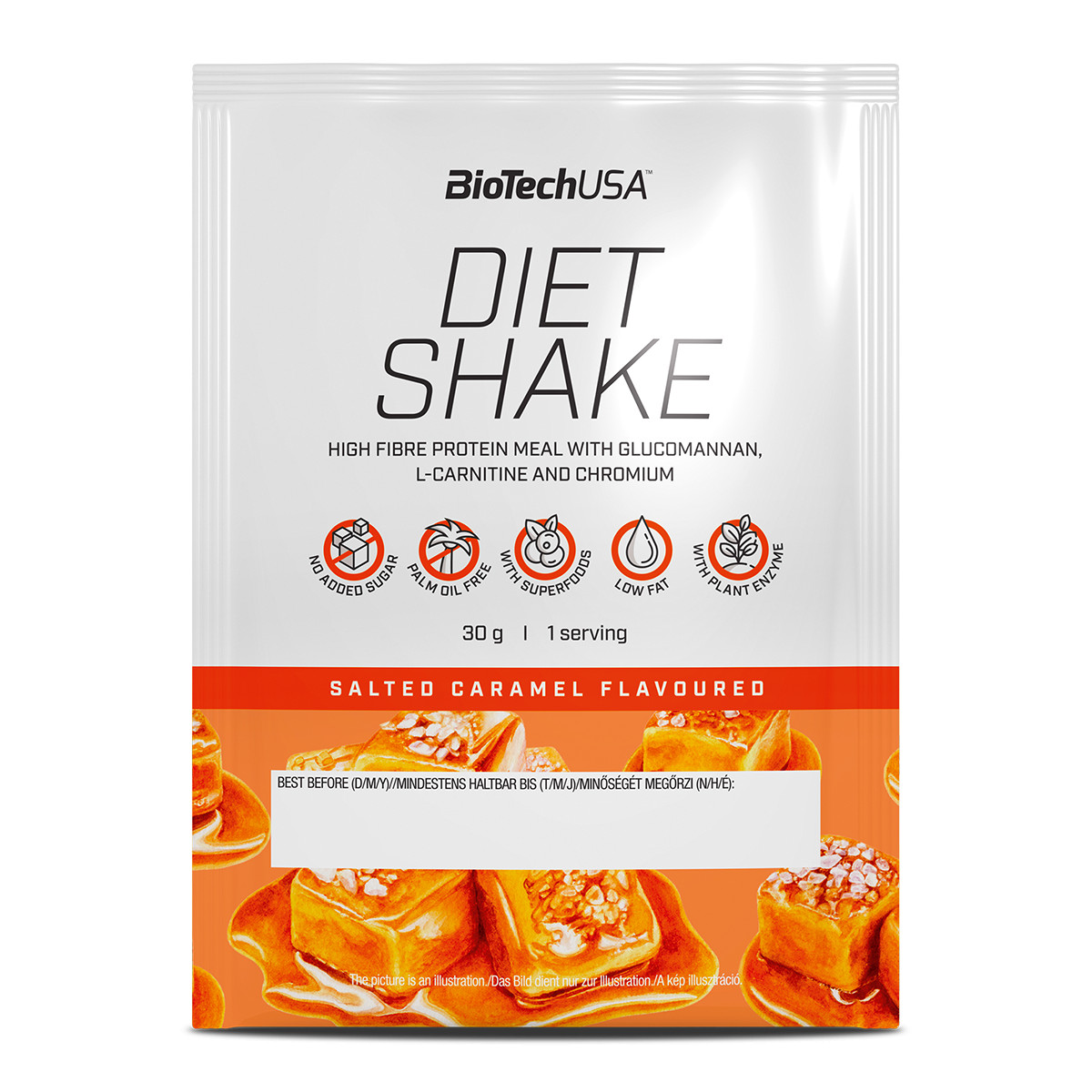 BiotechUSA Diet Shake 30 g /sample/ Salted Caramel - зображення 1