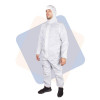 Венето Одноразовый защитный костюм с капюшоном, трехслойный (плотность 60 г/м), белый - зображення 1