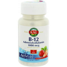 KAL B-12 Adenosylcobalamin 1000 mcg ActivMelt 90 tabs Strawberry